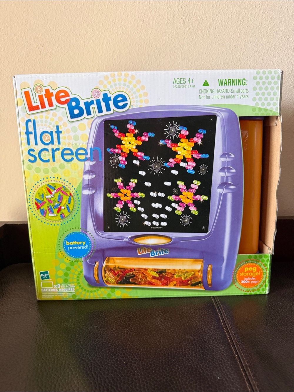 Hasbro Lite-Brite Flat Screen Battery Powered Portable Toy From 2006